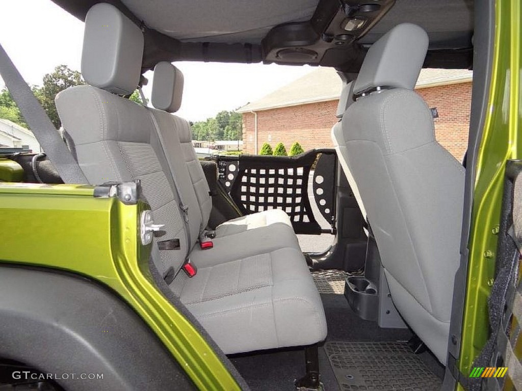2008 Wrangler Unlimited Rubicon 4x4 - Rescue Green Metallic / Dark Slate Gray/Med Slate Gray photo #42