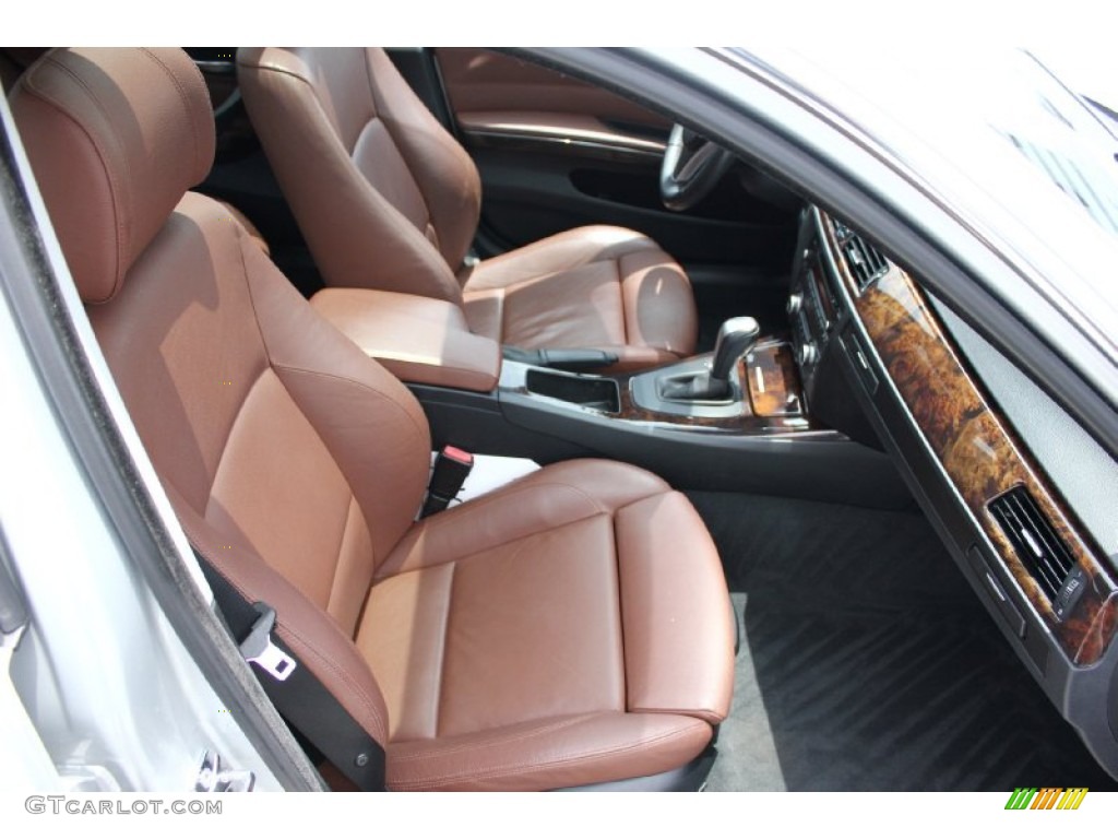2008 3 Series 335i Sedan - Titanium Silver Metallic / Saddle Brown/Black photo #37
