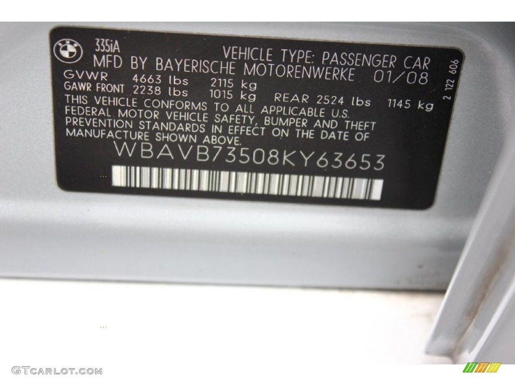 2008 3 Series 335i Sedan - Titanium Silver Metallic / Saddle Brown/Black photo #42