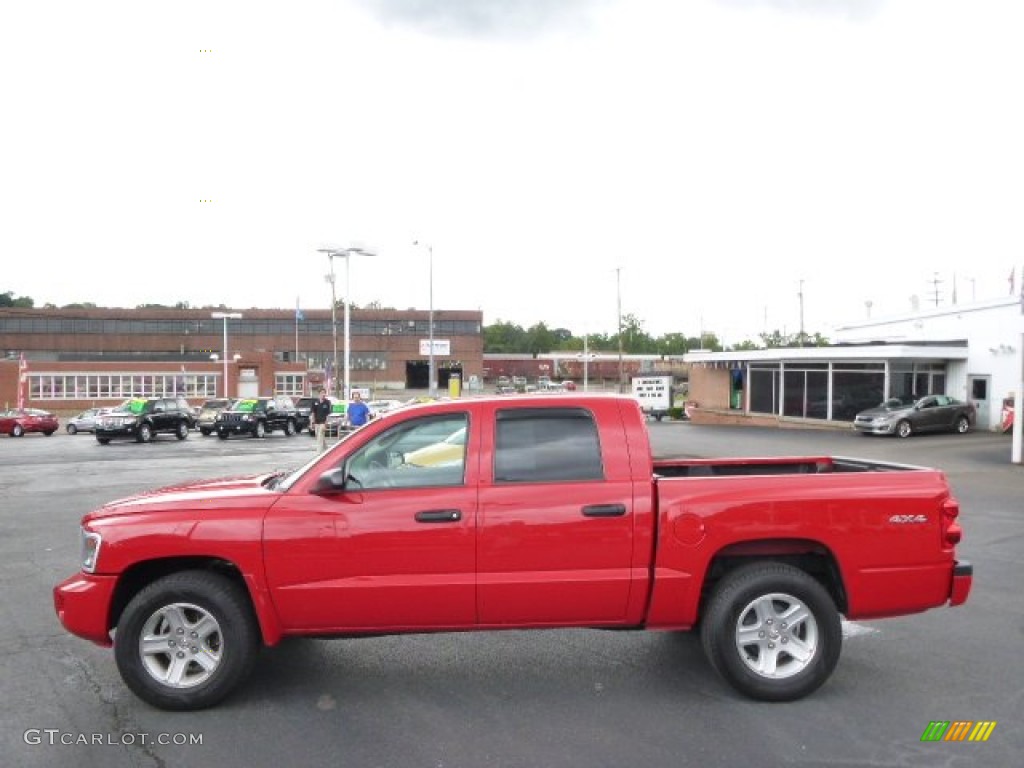 Flame Red 2011 Dodge Dakota Big Horn Crew Cab 4x4 Exterior Photo #95860609