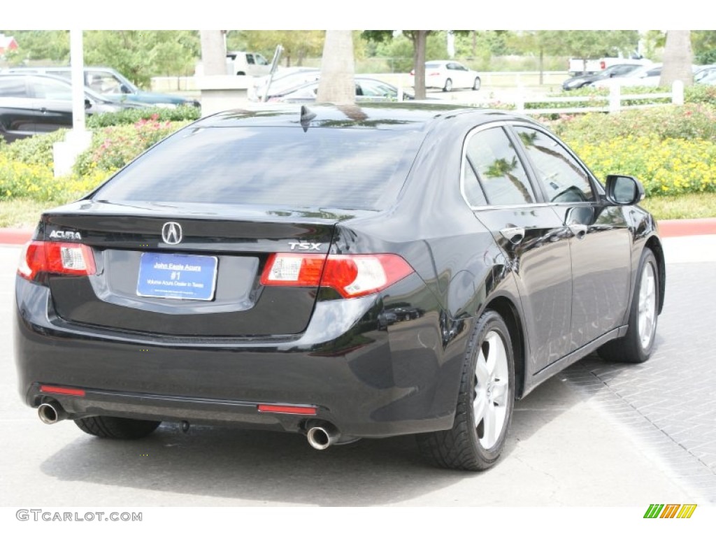 2010 TSX Sedan - Crystal Black Pearl / Parchment photo #9