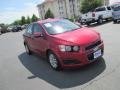 2012 Crystal Red Tintcoat Chevrolet Sonic LS Sedan  photo #1