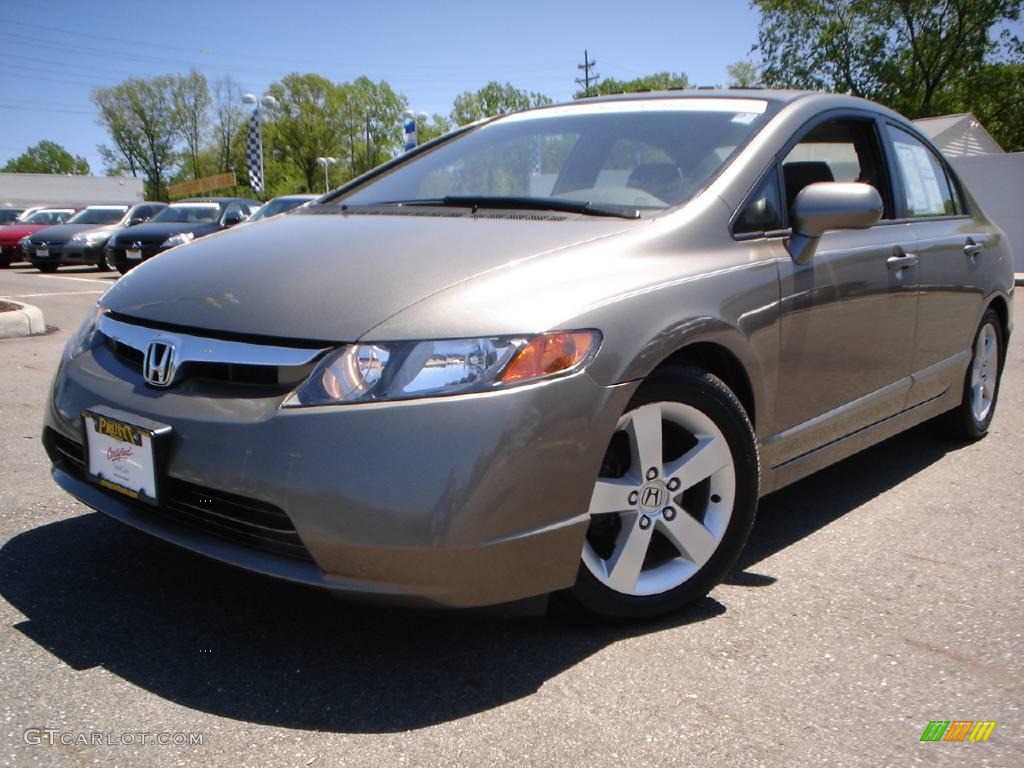 2006 Civic EX Sedan - Galaxy Gray Metallic / Gray photo #1