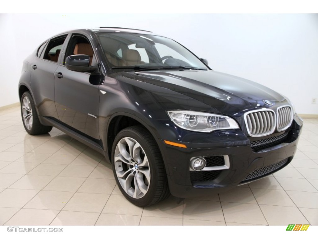 2013 X6 xDrive50i - Carbon Black Metallic / Saddle Brown photo #1