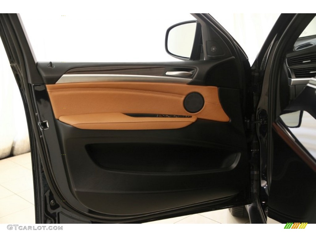 2013 BMW X6 xDrive50i Saddle Brown Door Panel Photo #95869030