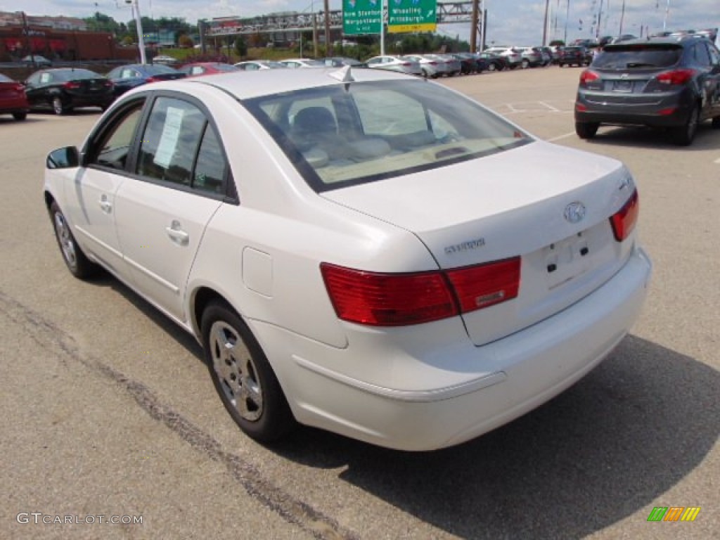 2010 Sonata GLS - Pearl White / Camel photo #7