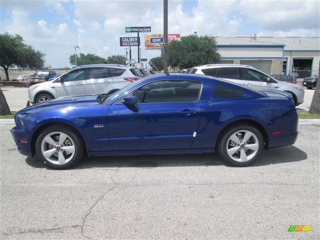 2014 Mustang GT Coupe - Deep Impact Blue / Charcoal Black photo #8