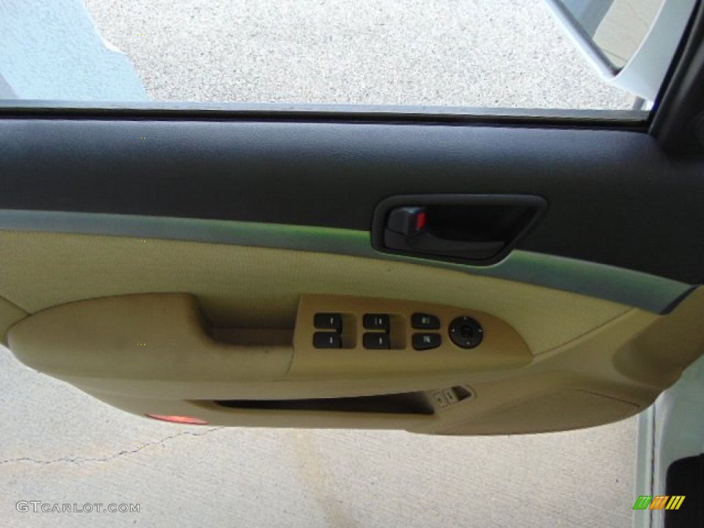 2010 Sonata GLS - Pearl White / Camel photo #11