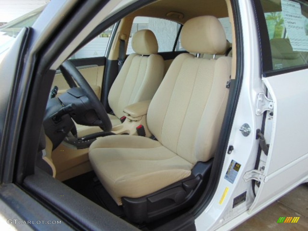 2010 Sonata GLS - Pearl White / Camel photo #12