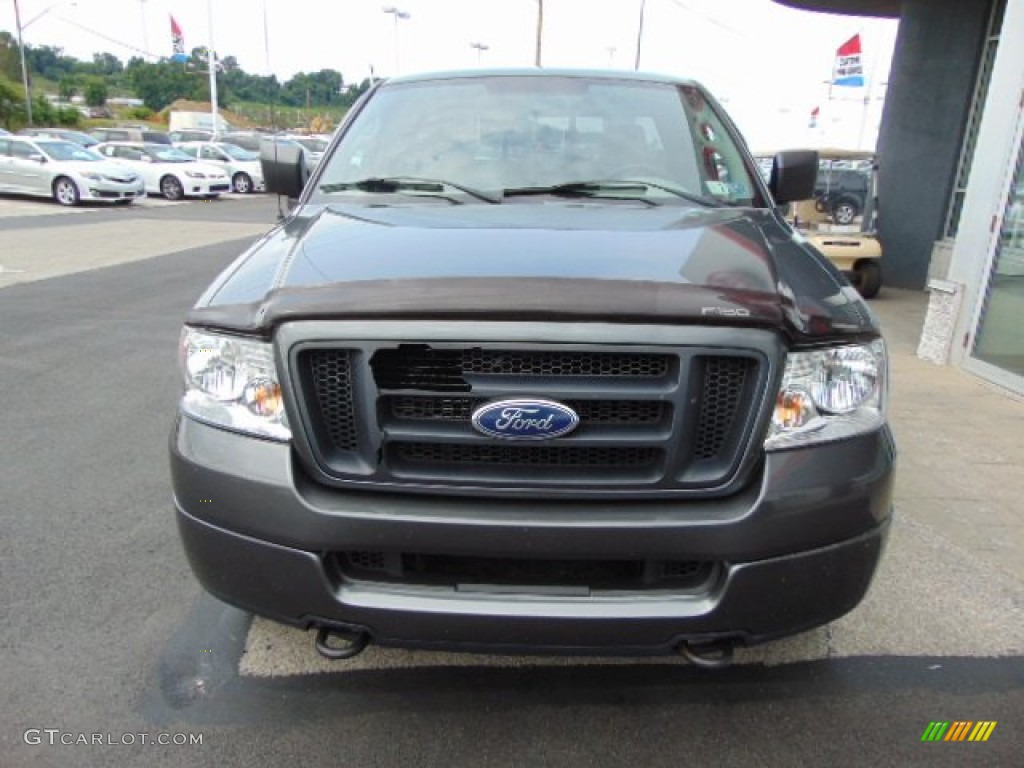 2005 F150 STX Regular Cab 4x4 - Dark Shadow Grey Metallic / Medium Flint Grey photo #4