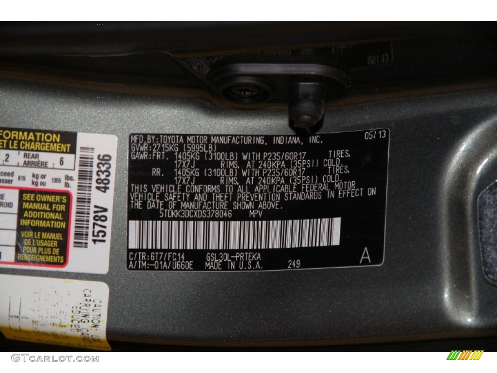 Cypress Green Pearl 2013 Toyota Sienna LE Exterior Photo #95872102