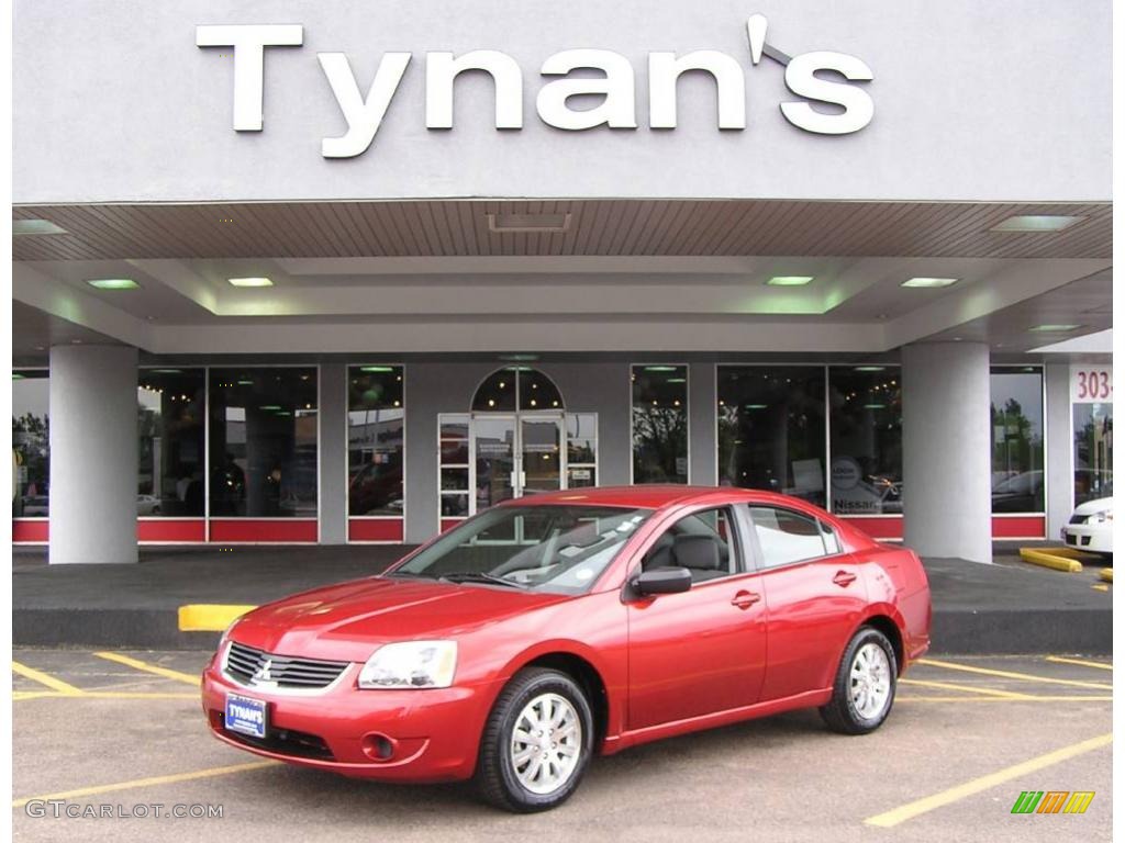 2008 Galant ES - Rave Red / Gray photo #1