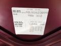 L84S: Arena Red Metallic 1999 Porsche Boxster Standard Boxster Model Color Code