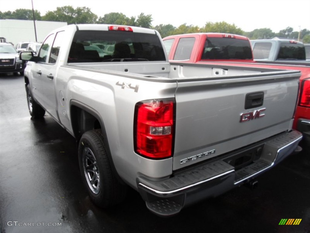 2014 Sierra 1500 Double Cab 4x4 - Quicksilver Metallic / Jet Black/Dark Ash photo #6