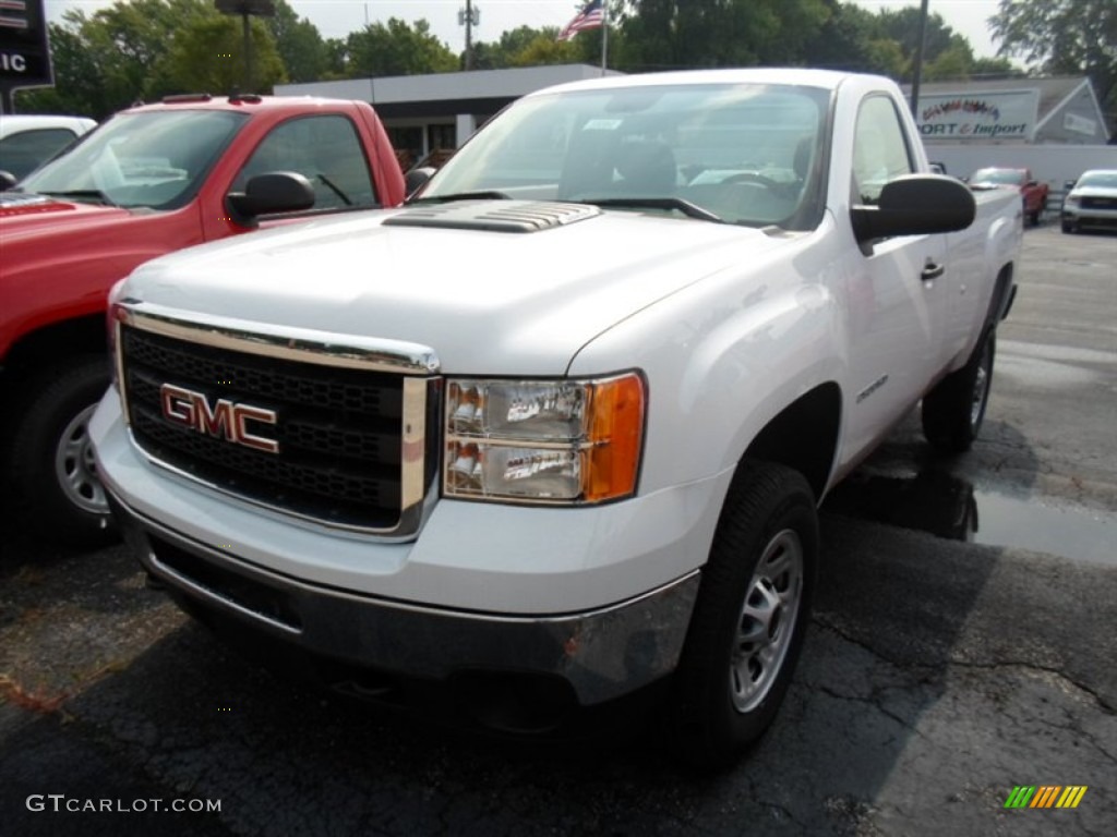 2014 Sierra 2500HD Regular Cab 4x4 - Summit White / Dark Titanium photo #1