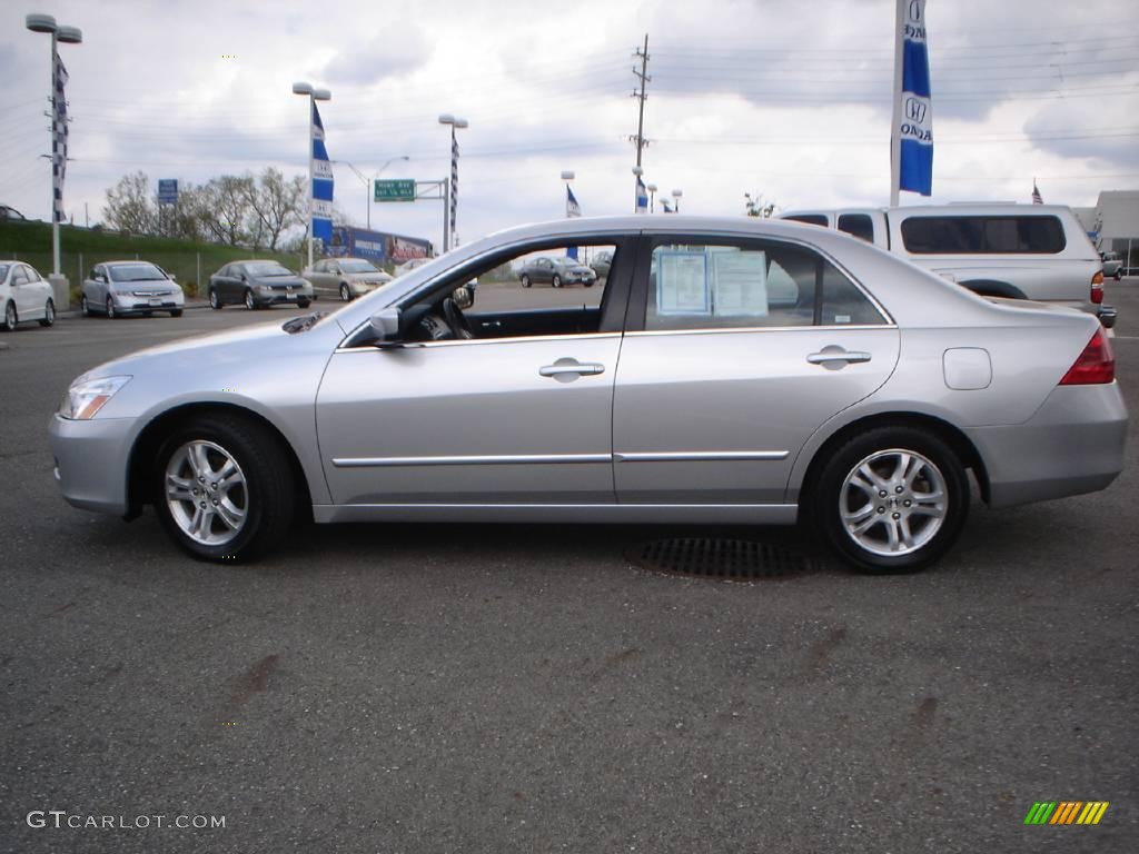 2006 Accord EX Sedan - Alabaster Silver Metallic / Black photo #2
