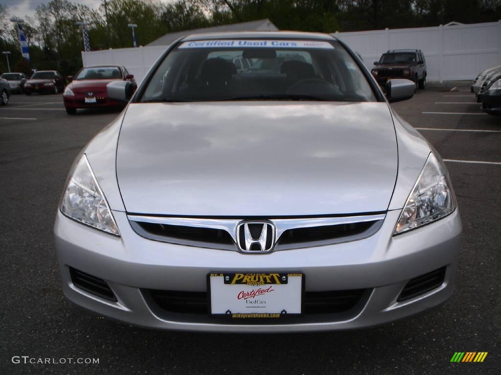 2006 Accord EX Sedan - Alabaster Silver Metallic / Black photo #8
