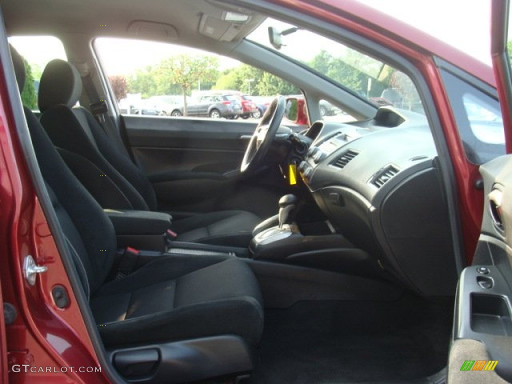 2009 Civic LX-S Sedan - Tango Red Pearl / Black photo #15