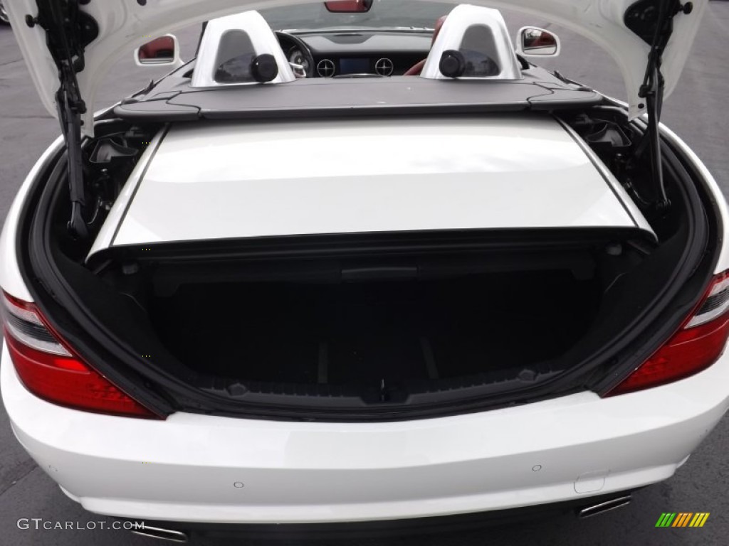 2012 SLK 350 Roadster - Arctic White / Bengal Red photo #5
