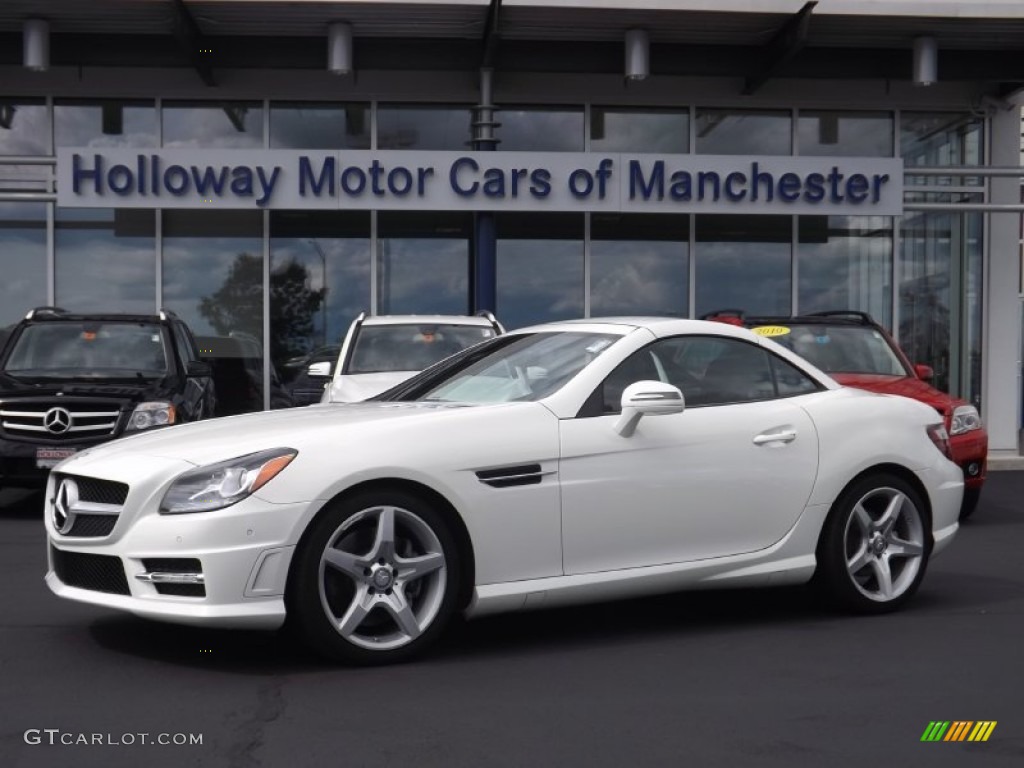 2012 SLK 350 Roadster - Arctic White / Bengal Red photo #18