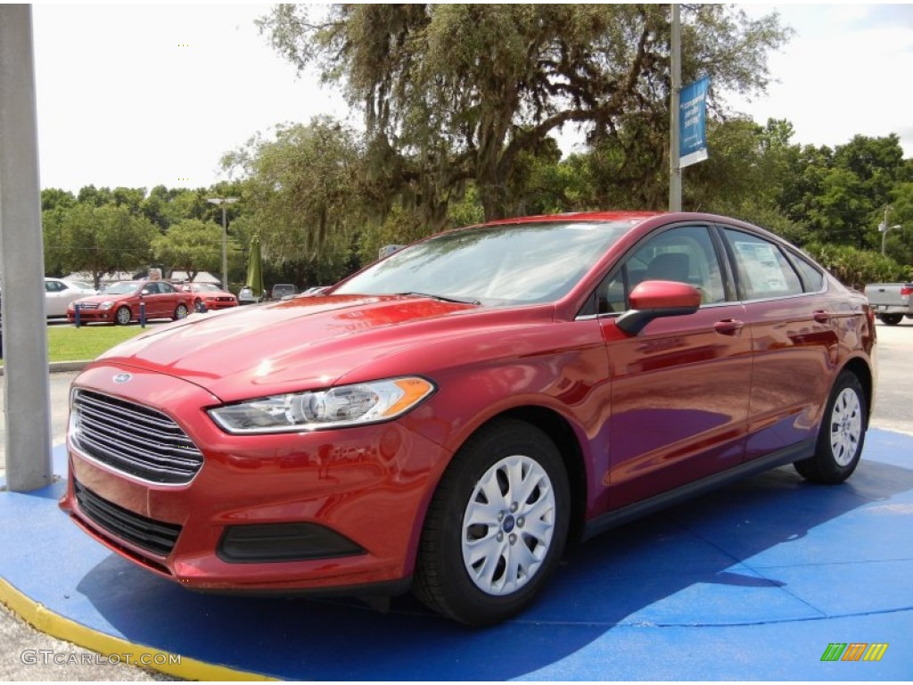 Ruby Red 2014 Ford Fusion S Exterior Photo #95882971