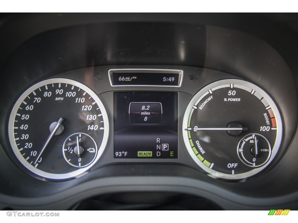 2014 Mercedes-Benz B Electric Drive Gauges Photo #95882992