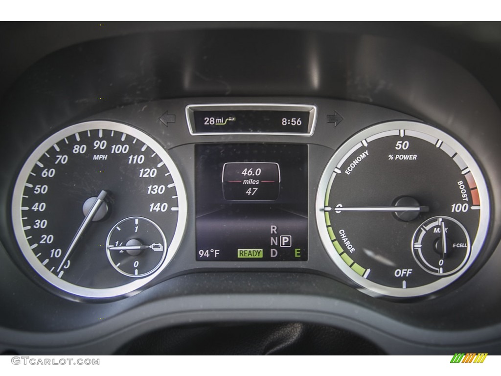 2014 Mercedes-Benz B Electric Drive Gauges Photo #95883349