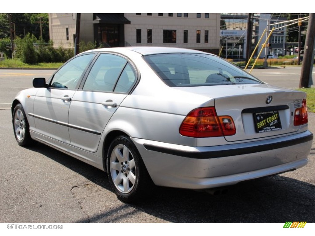 2002 3 Series 325i Sedan - Titanium Silver Metallic / Black photo #5