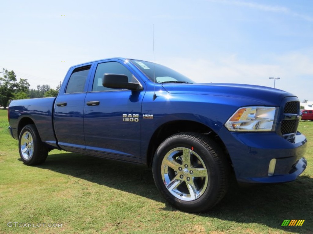 Blue Streak Pearl Coat 2014 Ram 1500 Express Quad Cab Exterior Photo #95888224