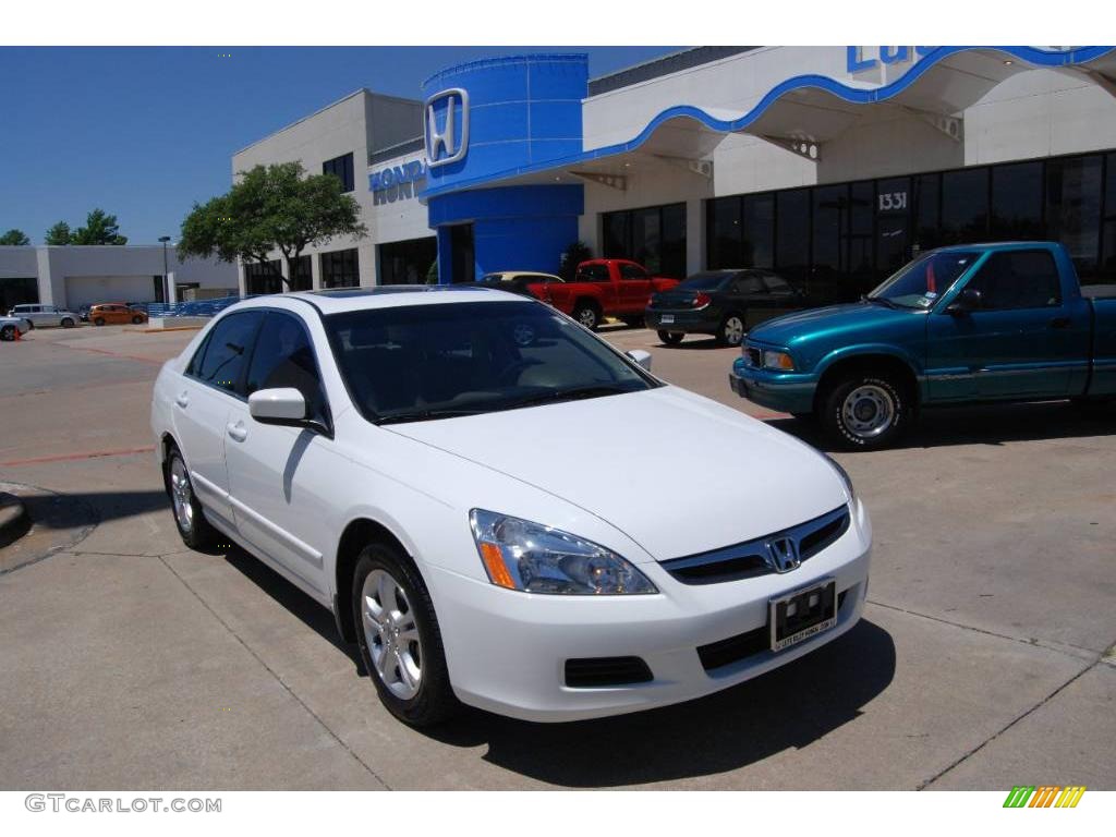 2006 Accord EX Sedan - Taffeta White / Ivory photo #1