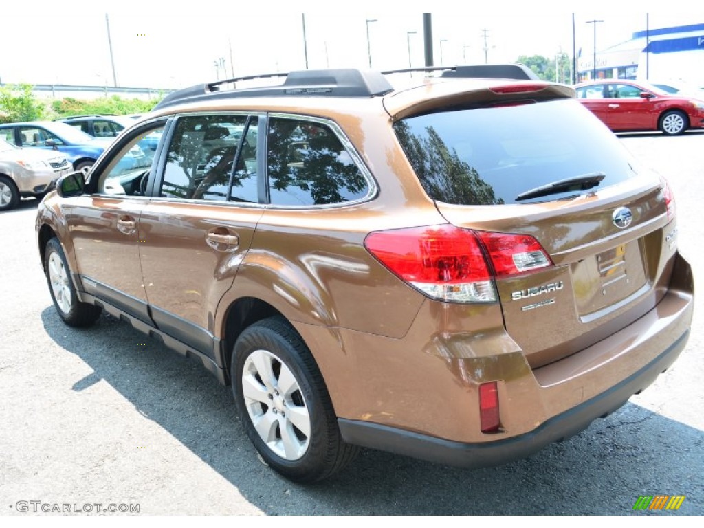 2011 Outback 2.5i Premium Wagon - Caramel Bronze Pearl / Warm Ivory photo #10