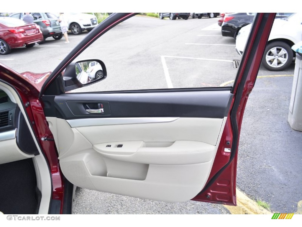 2011 Subaru Outback 2.5i Premium Wagon Warm Ivory Door Panel Photo #95890543