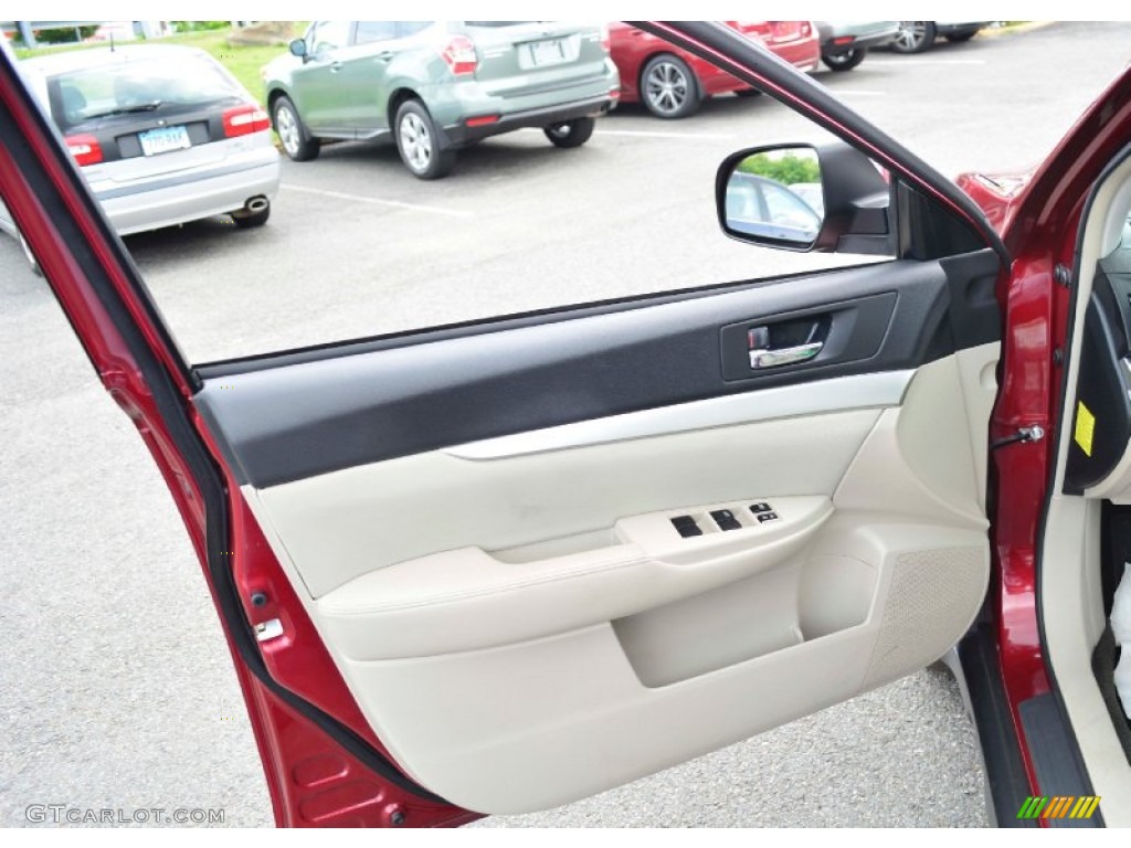 2011 Subaru Outback 2.5i Premium Wagon Warm Ivory Door Panel Photo #95890585
