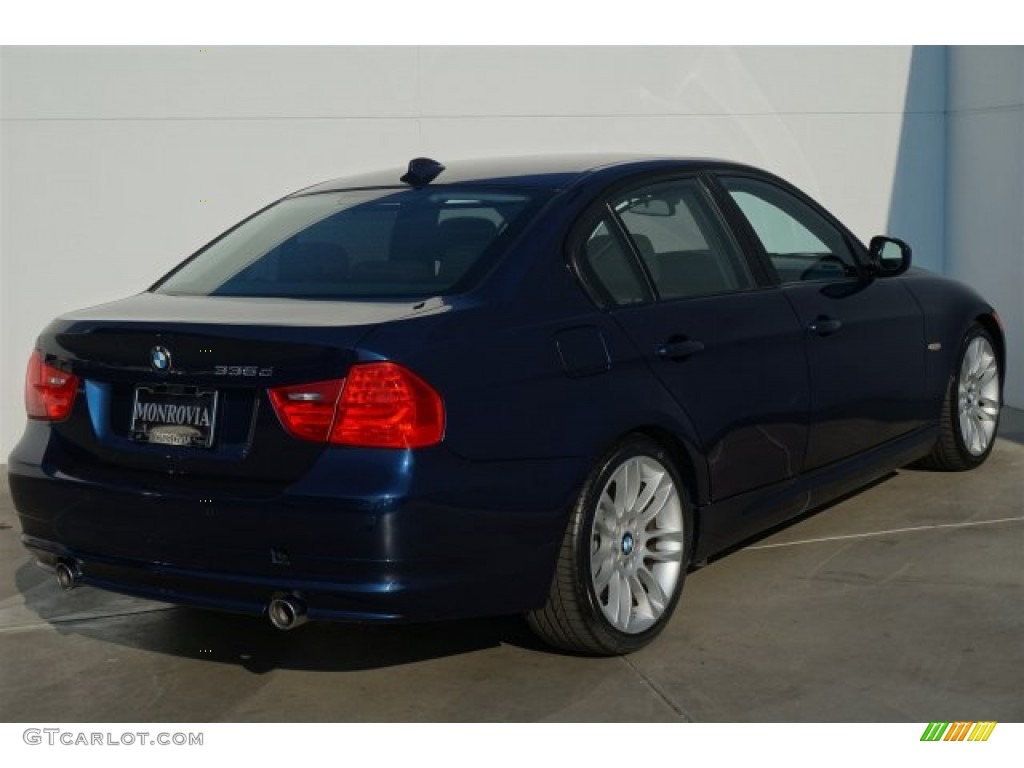 2011 3 Series 335d Sedan - Deep Sea Blue Metallic / Oyster/Black Dakota Leather photo #4