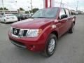2014 Cayenne Red Nissan Frontier SV Crew Cab 4x4  photo #3
