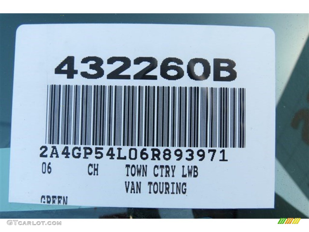 2006 Town & Country Touring - Magnesium Pearl / Medium Slate Gray photo #20