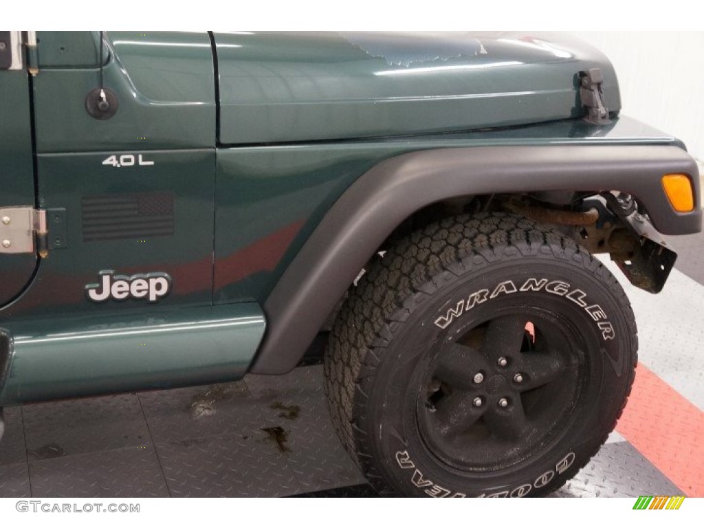 1999 Wrangler Sahara 4x4 - Forest Green Pearlcoat / Camel/Dark Green photo #41