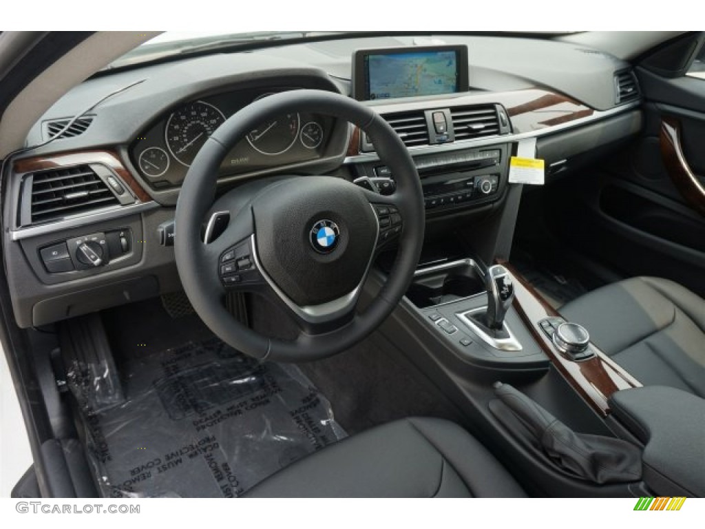 Black Interior 2015 BMW 4 Series 428i Gran Coupe Photo #95893108