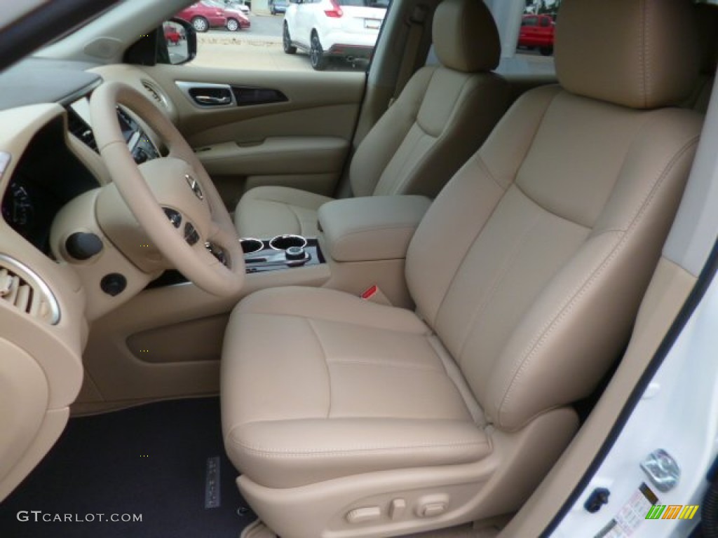 Almond Interior 2014 Nissan Pathfinder Platinum AWD Photo #95893234