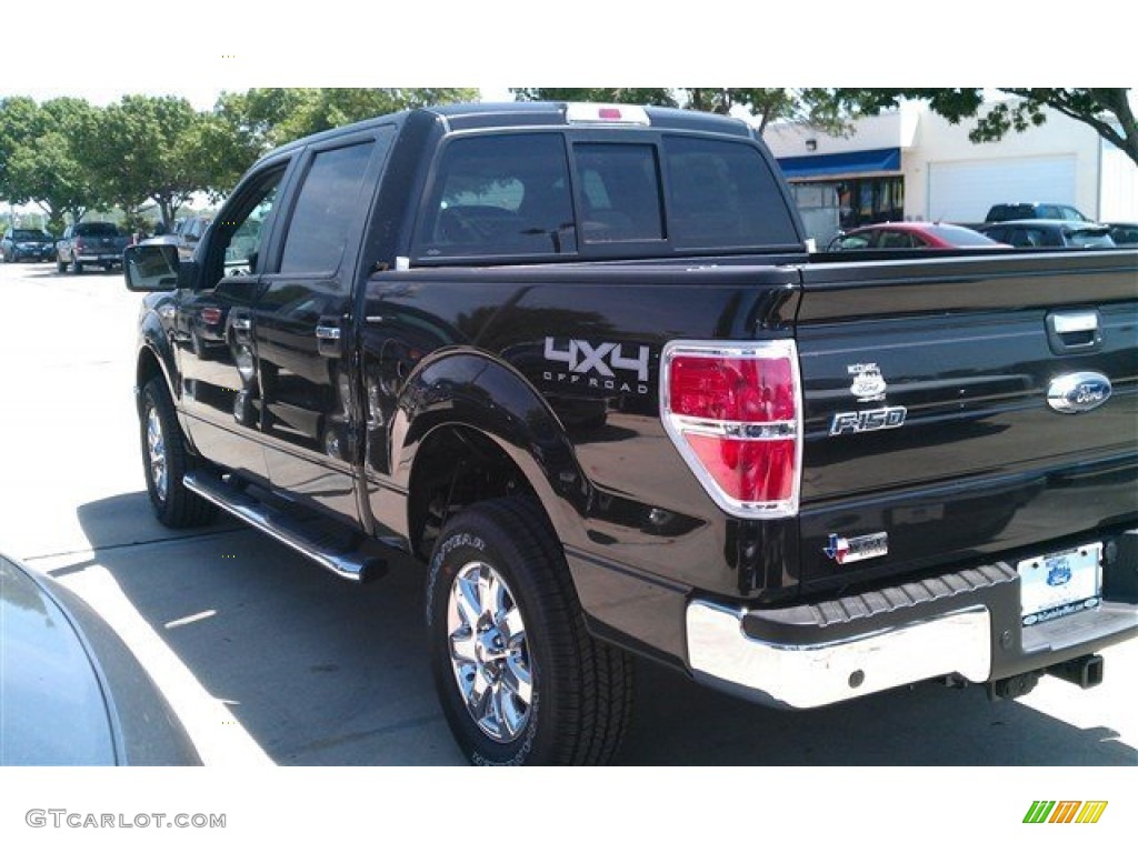 2014 F150 XLT SuperCrew 4x4 - Tuxedo Black / Steel Grey photo #2