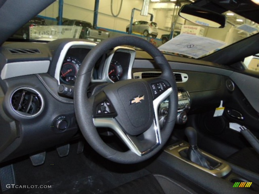 2015 Chevrolet Camaro LS Coupe Black Steering Wheel Photo #95896033