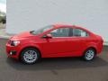 2014 Red Hot Chevrolet Sonic LT Sedan  photo #2