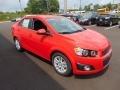 2014 Red Hot Chevrolet Sonic LT Sedan  photo #5