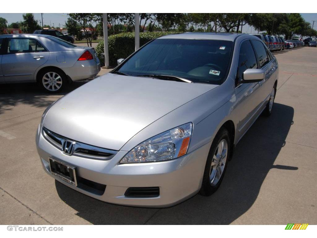 2006 Accord EX Sedan - Alabaster Silver Metallic / Black photo #4