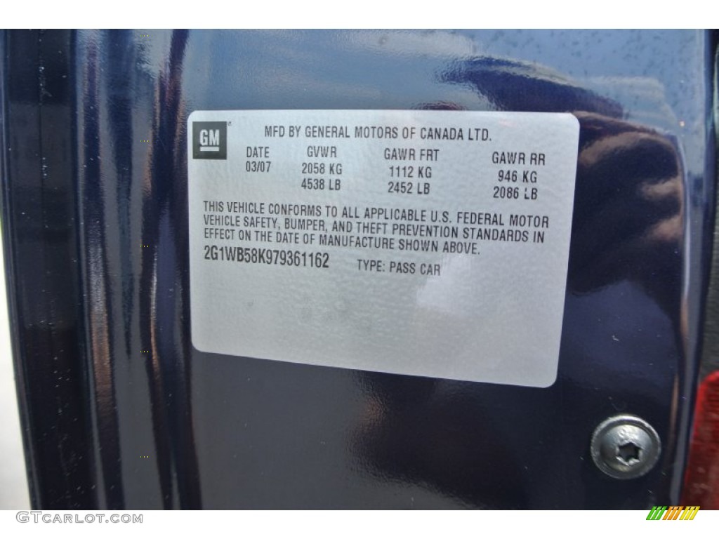 2007 Impala LS - Imperial Blue Metallic / Ebony Black photo #8