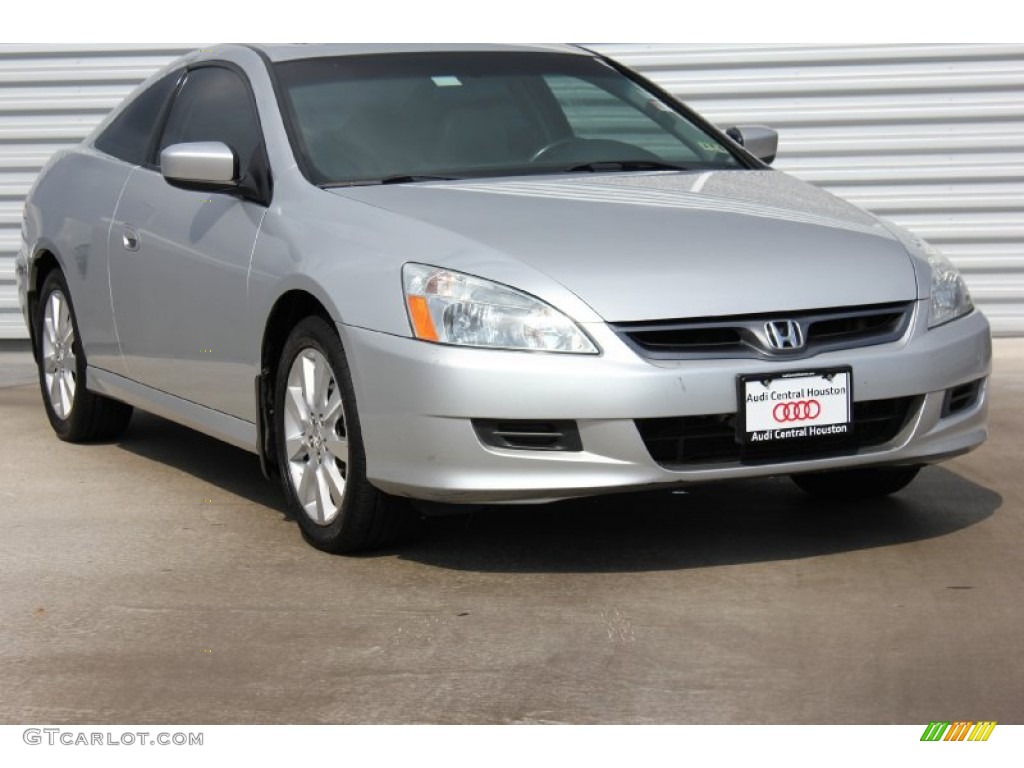 2006 Accord EX V6 Coupe - Alabaster Silver Metallic / Gray photo #1