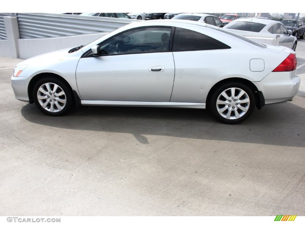 2006 Accord EX V6 Coupe - Alabaster Silver Metallic / Gray photo #5