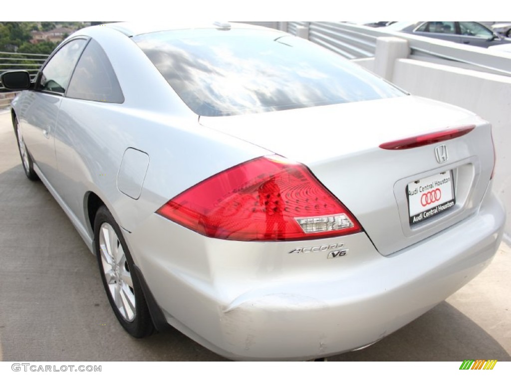 2006 Accord EX V6 Coupe - Alabaster Silver Metallic / Gray photo #6