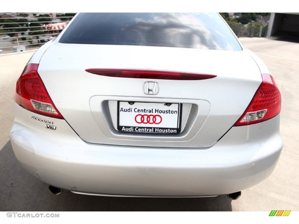 2006 Accord EX V6 Coupe - Alabaster Silver Metallic / Gray photo #7