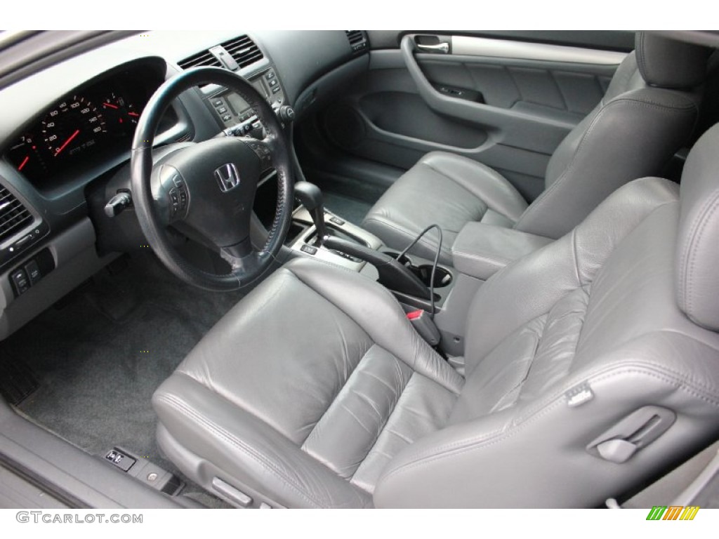 2006 Accord EX V6 Coupe - Alabaster Silver Metallic / Gray photo #13
